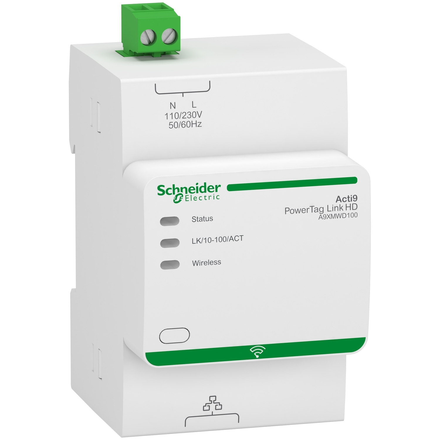 Schneider Electric Schneider Electric A9XMWD100 – Acti9 PowerTag Link HD - Wireless to Modbus TCP/IP Concentrator