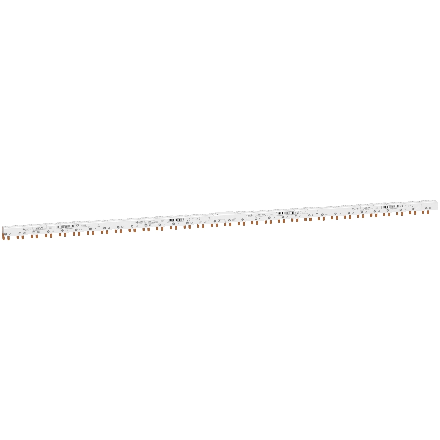 Schneider Electric Schneider Electric A9XPA748 – Comb busbar, Acti9, 3L+N with aux, 80A, 230VAC, 48 modules