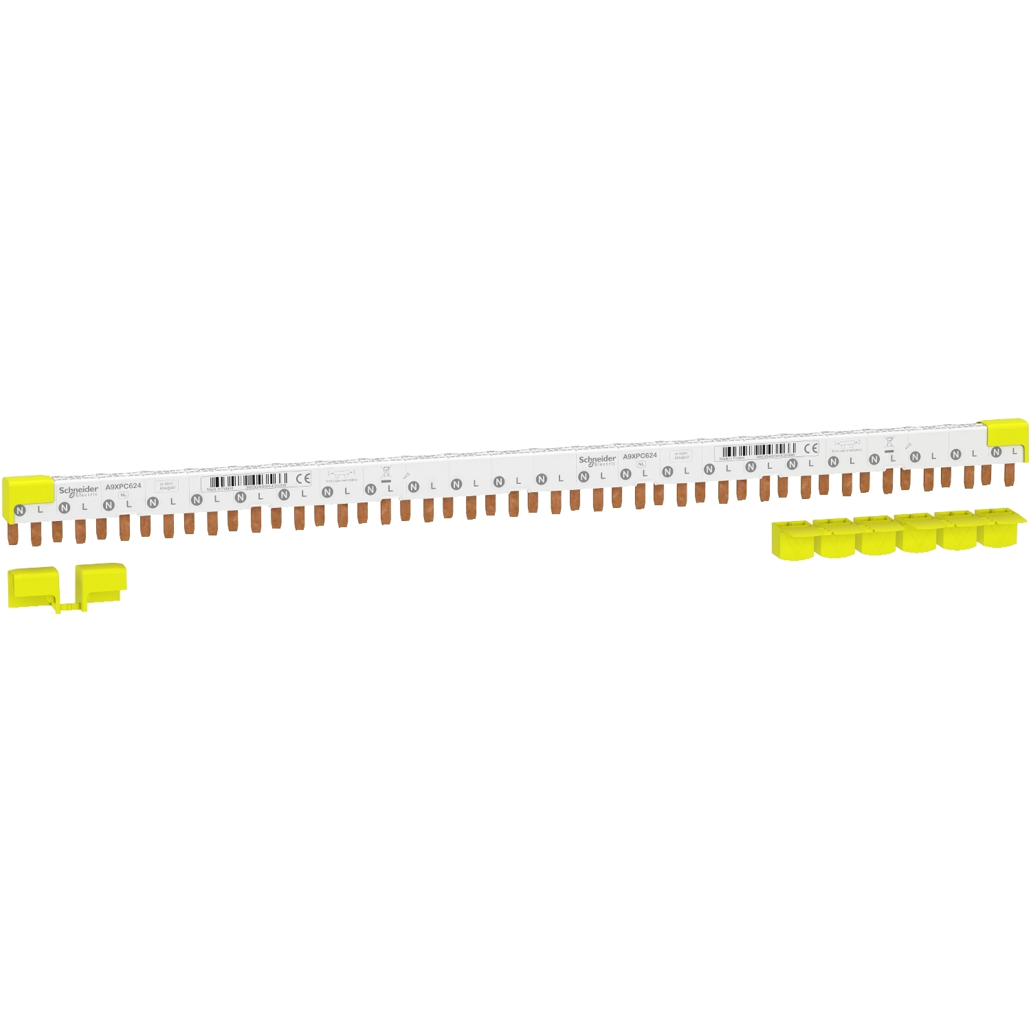 Schneider Electric Schneider Electric A9XPC624 – Comb busbar, Acti9, 1L+N, 9 mm pitch, 24 modules, 80 A