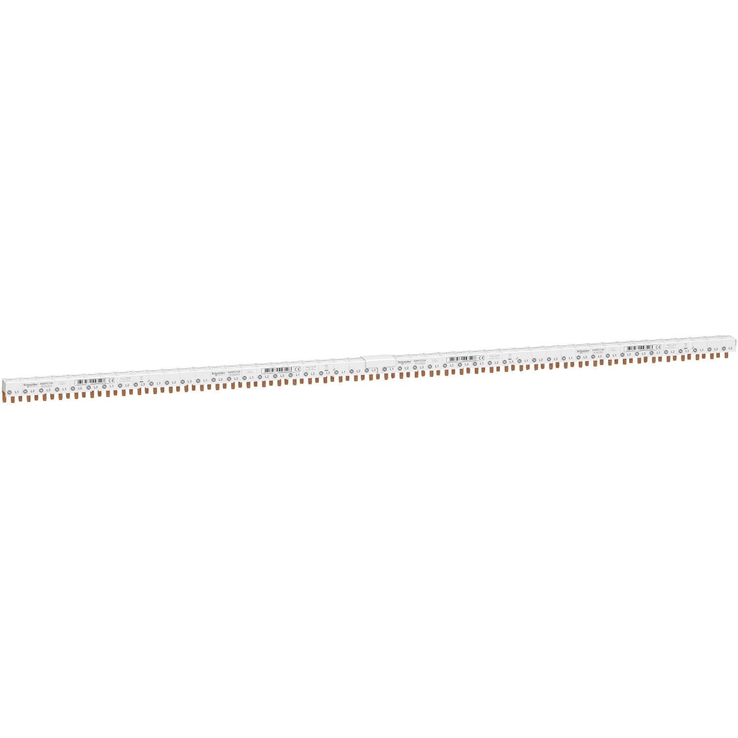 Schneider Electric Schneider Electric A9XPC748 – Comb busbar, Acti9, 3P+N balanced, 9 mm pitch, 48 modules, 80A