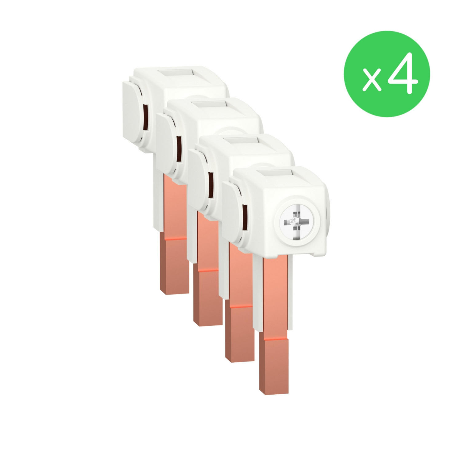 Schneider Electric Schneider Electric A9XPCM04 – Set of 4 connectors 100A monoconnect for 3P+N comb busbar