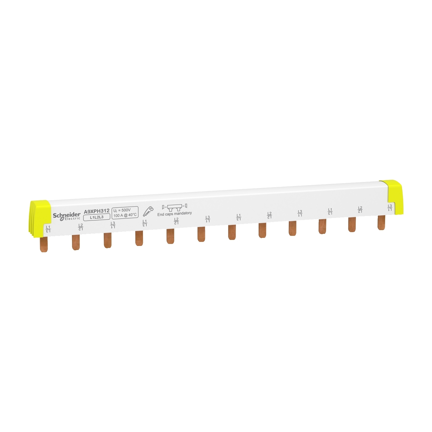 Schneider Electric Schneider Electric A9XPH312 – Acti9 - comb busbar - 3L - 18 mm pitch - 12 modules - 100A