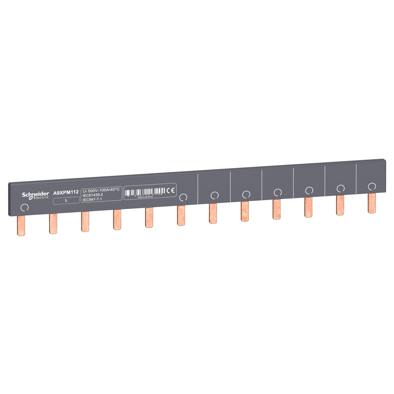 Schneider Electric Schneider Electric A9XPM112 – Comb busbar Miniline Acti9 1 Poles 12 modules 100A