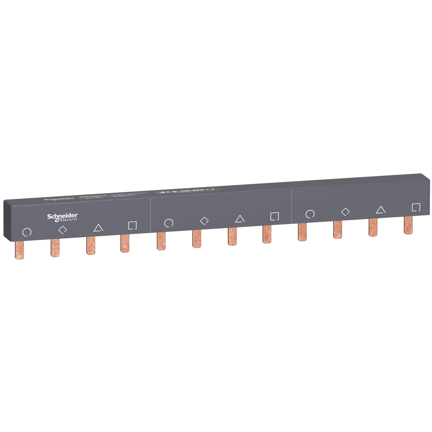 Schneider Electric Schneider Electric A9XPM412 – Comb busbar Miniline Acti9 4 Poles 12 modules 100A
