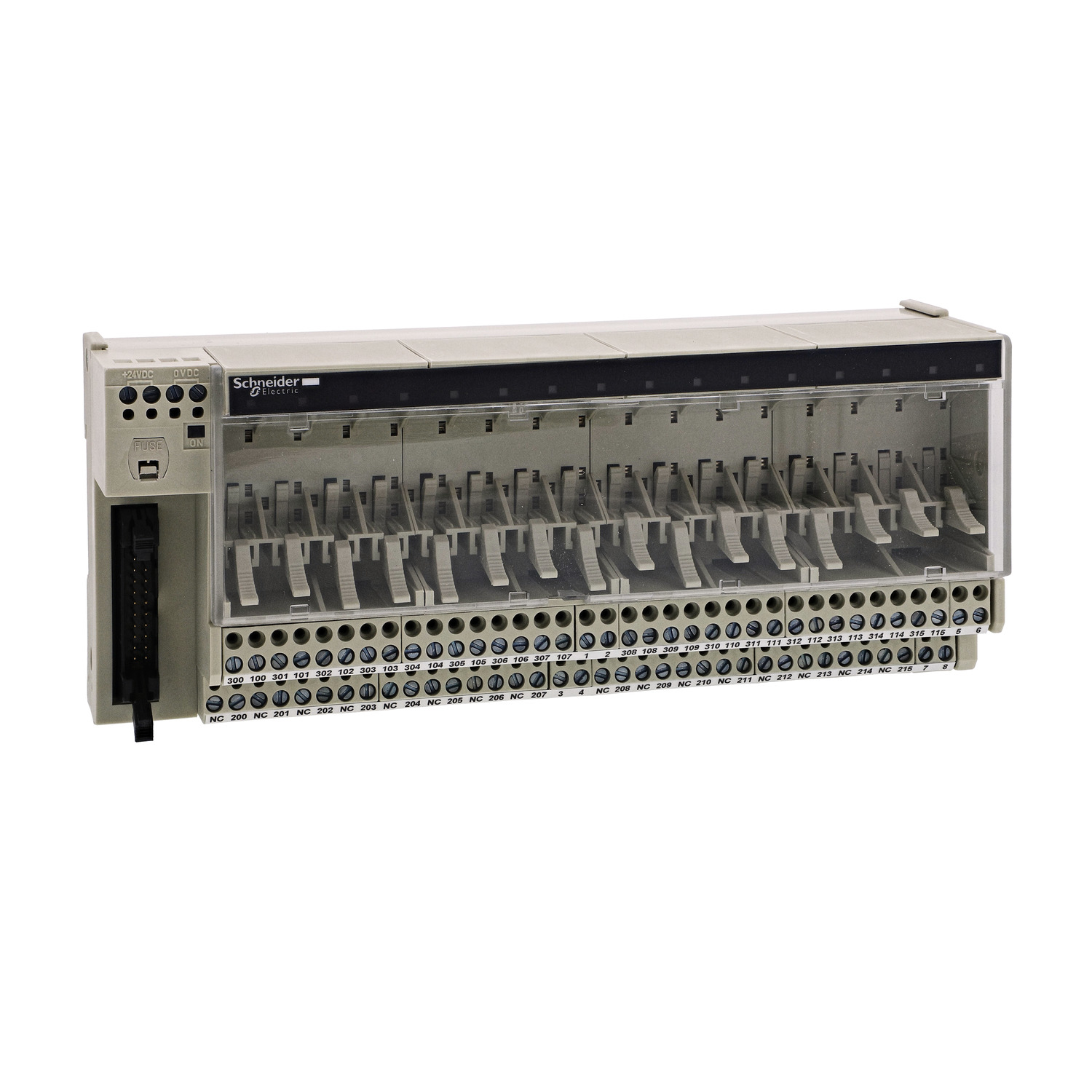 Schneider Electric Schneider Electric ABE7P16T230 – Sub-base for plug-in relay ABE7 - 16 channels - relay 10 mm