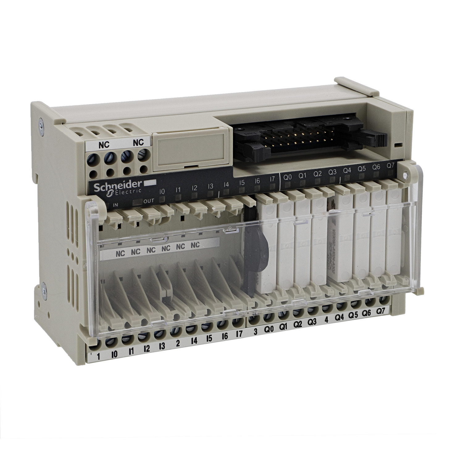 Schneider Electric Schneider Electric ABE7R16M111 – Sub-base with plug-in electromechanical relay ABE7, 16 channels, relay 5 mm