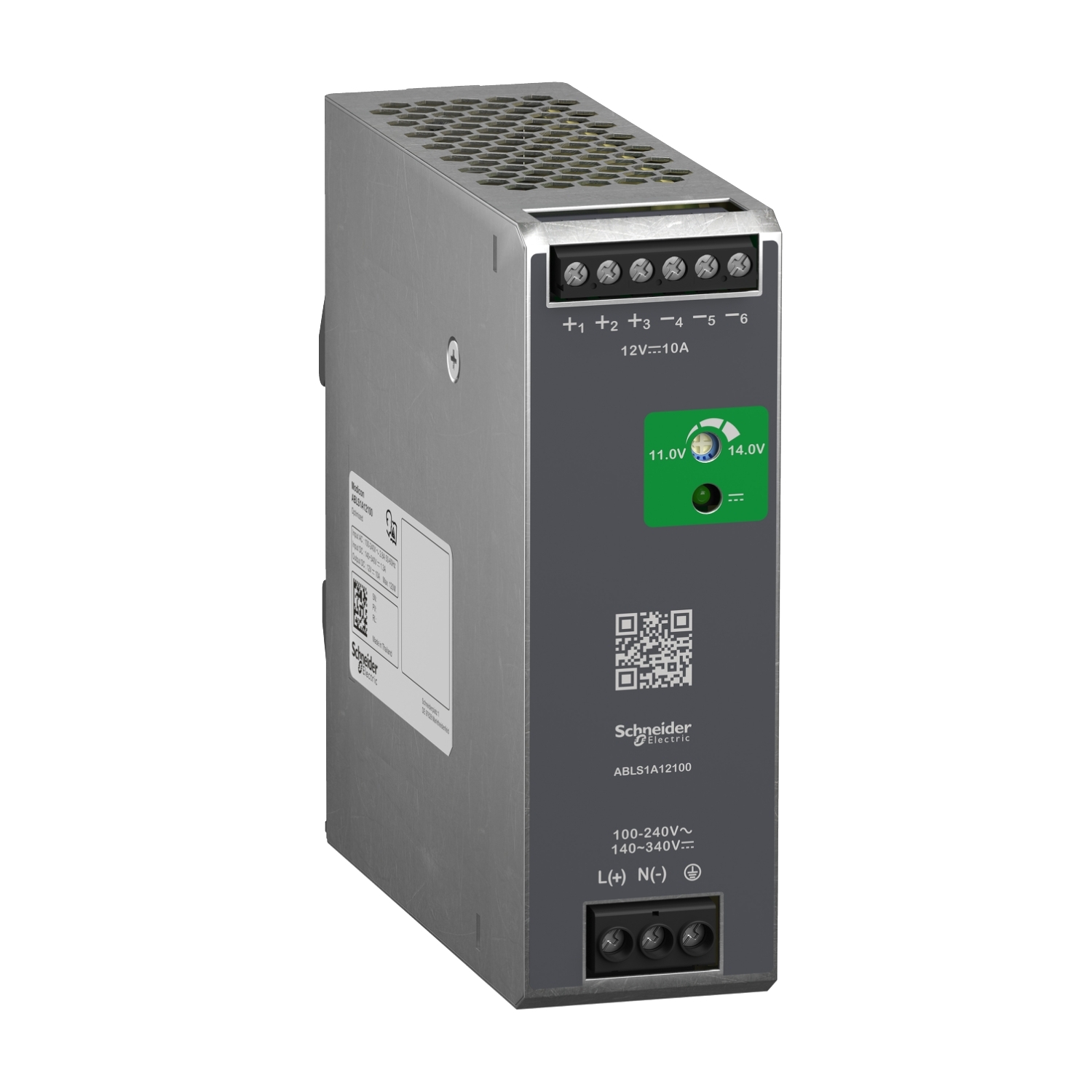 Schneider Electric Schneider Electric ABLS1A12100 – Regulated Power Supply, 100 to 240 V AC, 12 V, 10A, single phase, Optimized