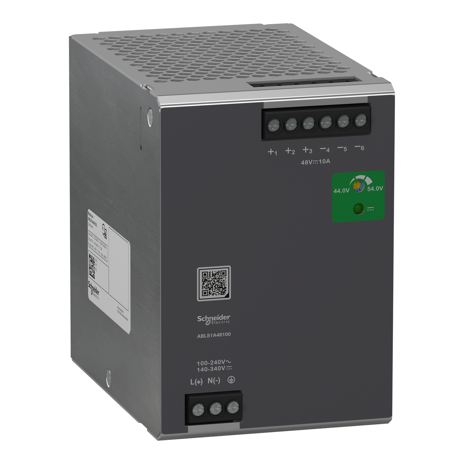 Schneider Electric Schneider Electric ABLS1A48100 – Regulated Power Supply, 100...240 V AC, 48 V, 10A, single phase, Optimized