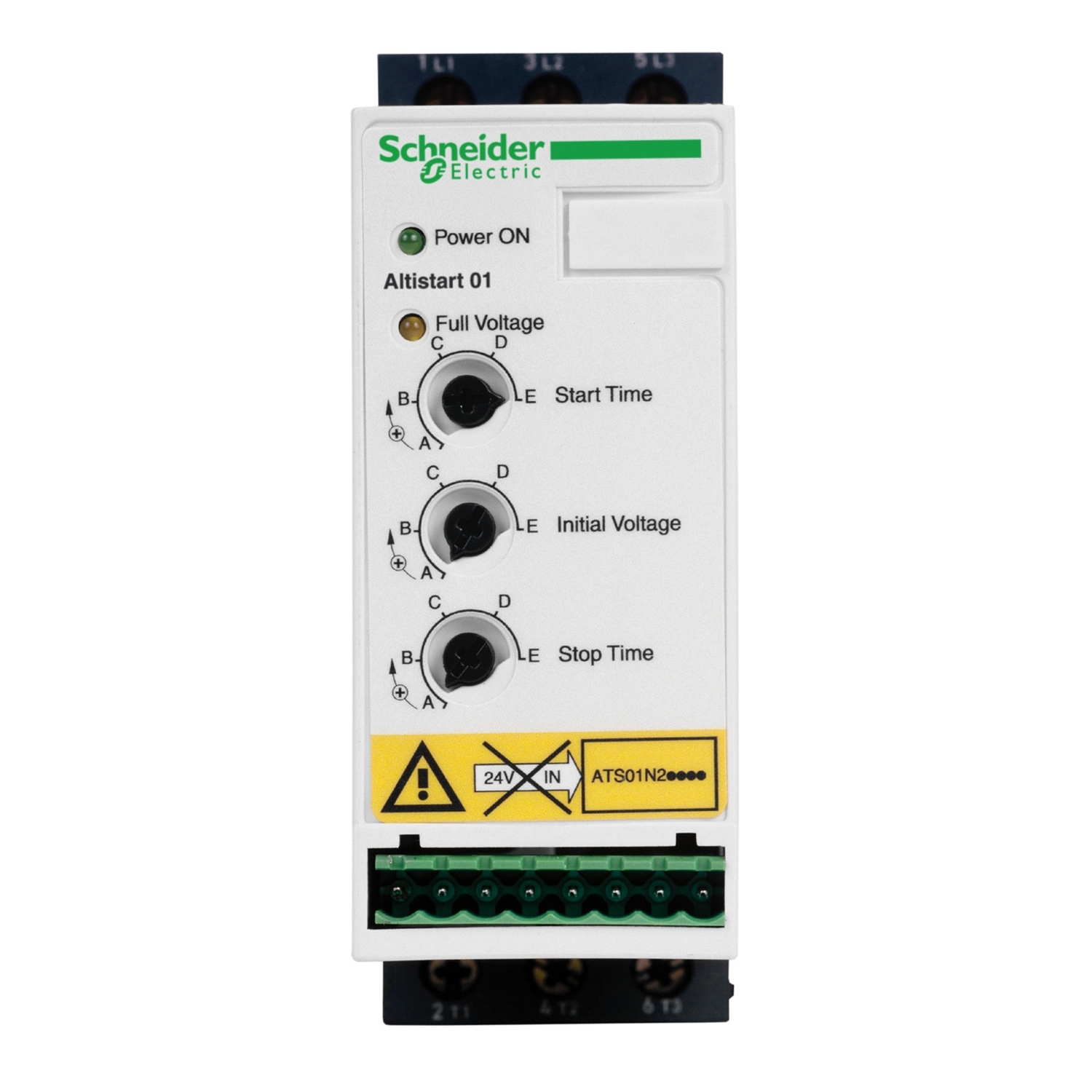 Schneider Electric Schneider Electric ATS01N206RT – Soft starter for asynchronous motor, Altistart 01, ATS01, 6A, 460 to 480 V