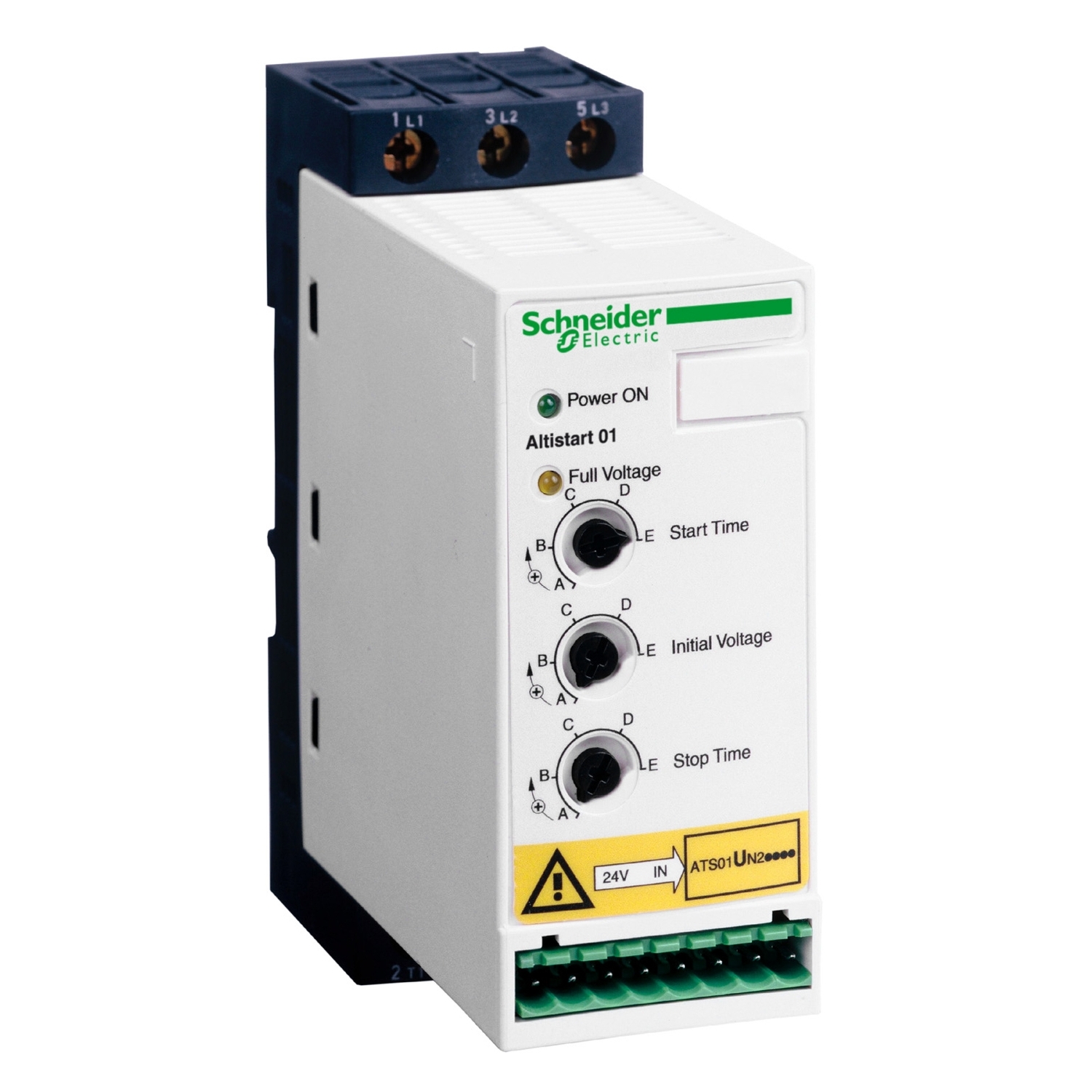 Schneider Electric Schneider Electric ATS01N212QN – Soft starter for asynchronous motor, Altistart 01, ATS01, 12A, 380 to 415 V, 5.5kW