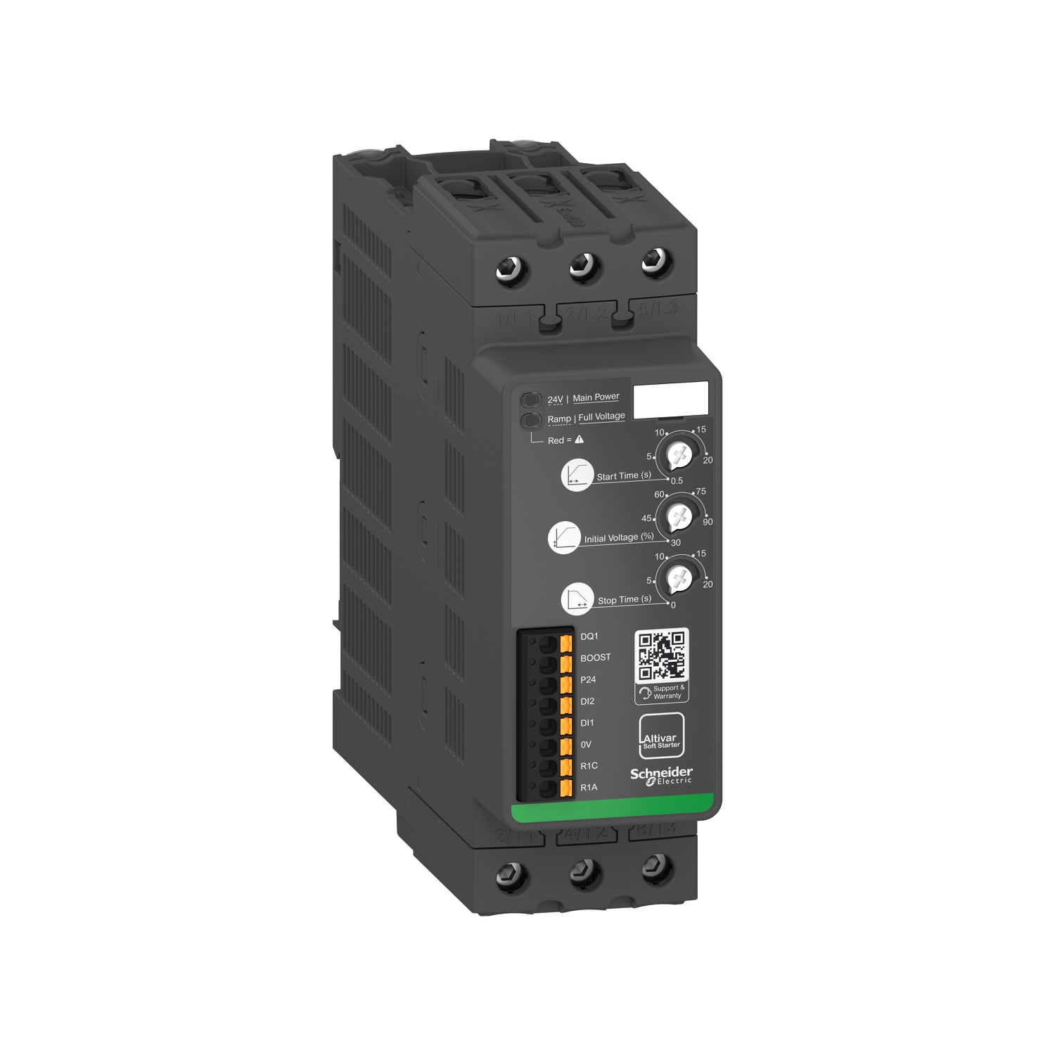 Schneider Electric Schneider Electric ATS130N2D38LT – Altivar Soft Starter ATS130, 38A, 200 to 480 V AC, control supply 24 V DC