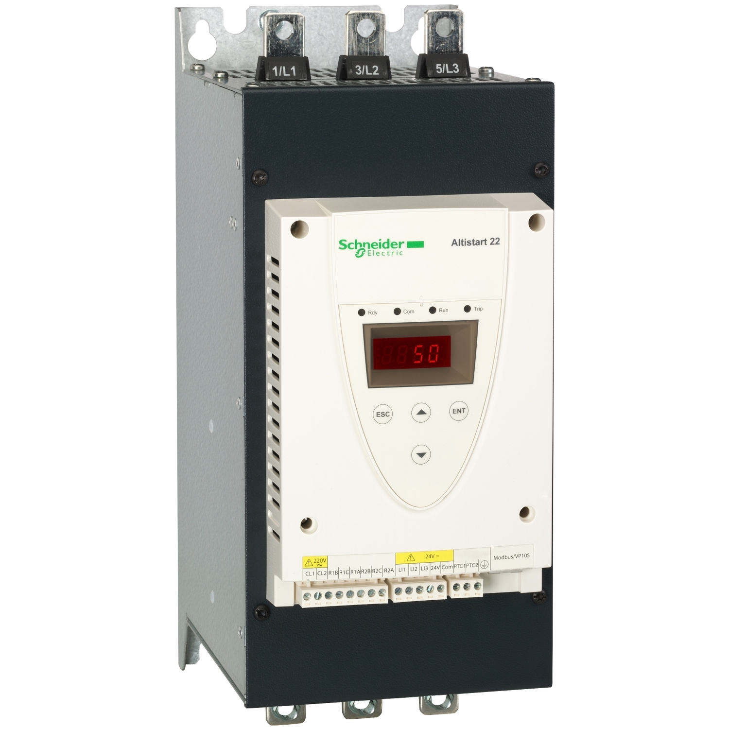 Schneider Electric Schneider Electric ATS22C14S6 – Soft starter for asynchronous motor, Altistart 22, control 230 V, 230 to 500 V, 37 to 90kW
