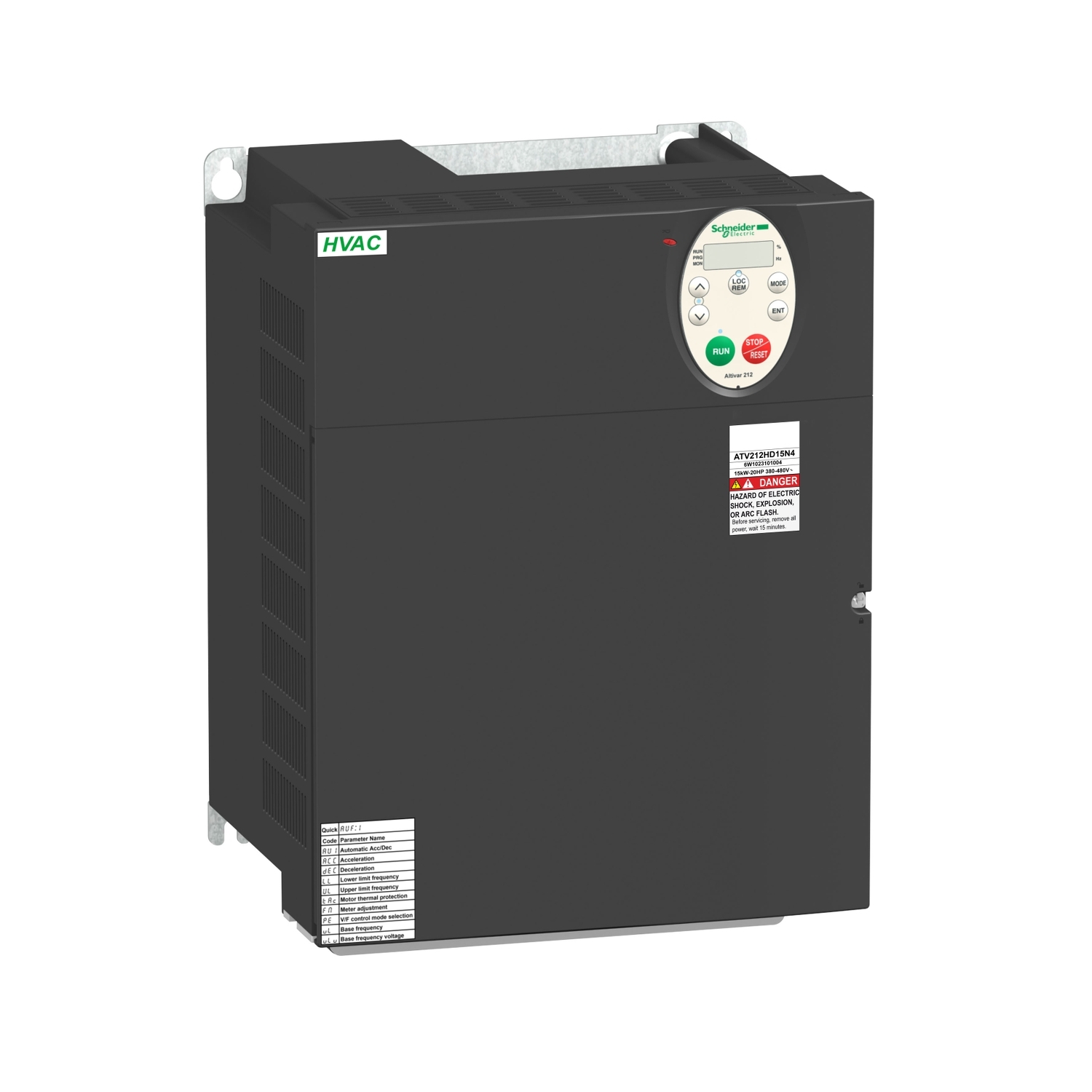 Schneider Electric Schneider Electric ATV212HD15N4 – Variable speed drive, Altivar 212, 15kW, 20hp, 480 V, 3 phases, with EMC, IP21