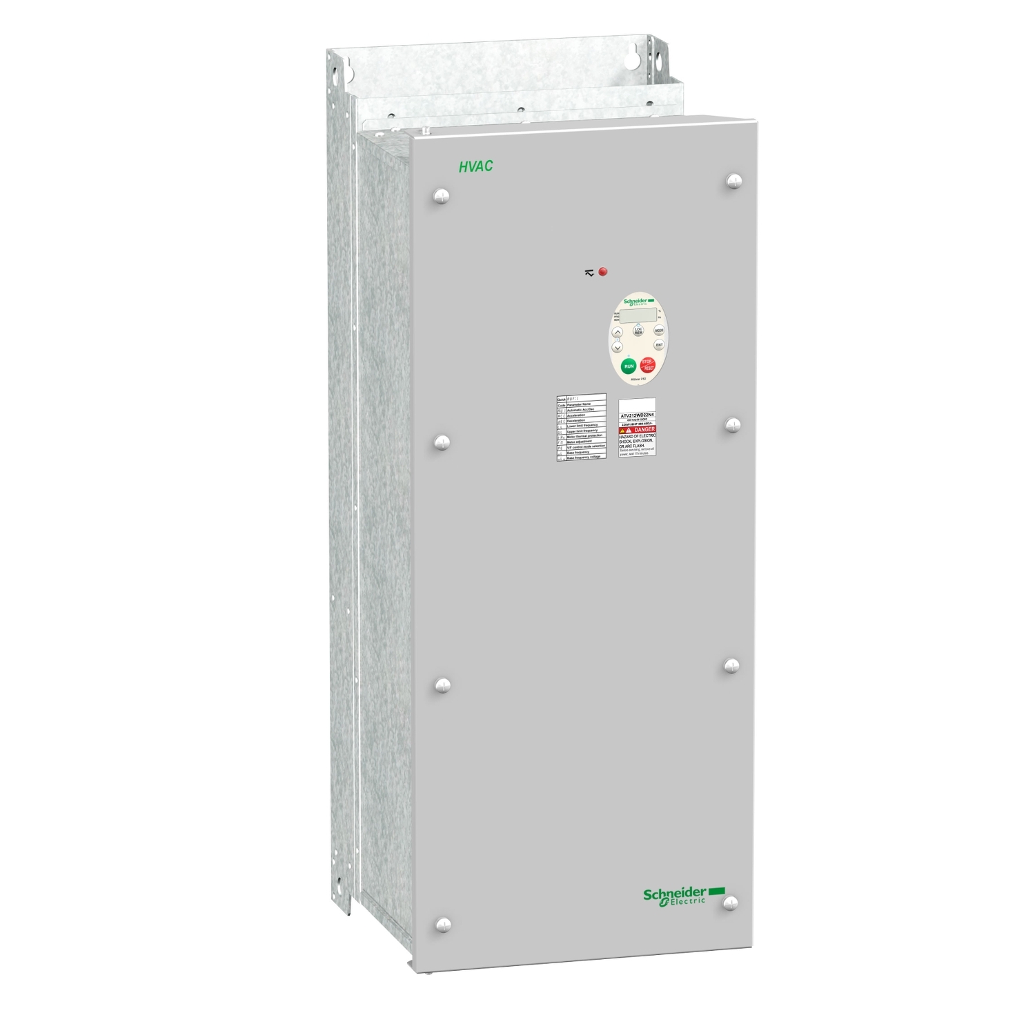 Schneider Electric Schneider Electric ATV212WD30N4 – Variable speed drive, Altivar 212, 30kW, 40hp, 480 V, 3 phases, with EMC class C2, IP55