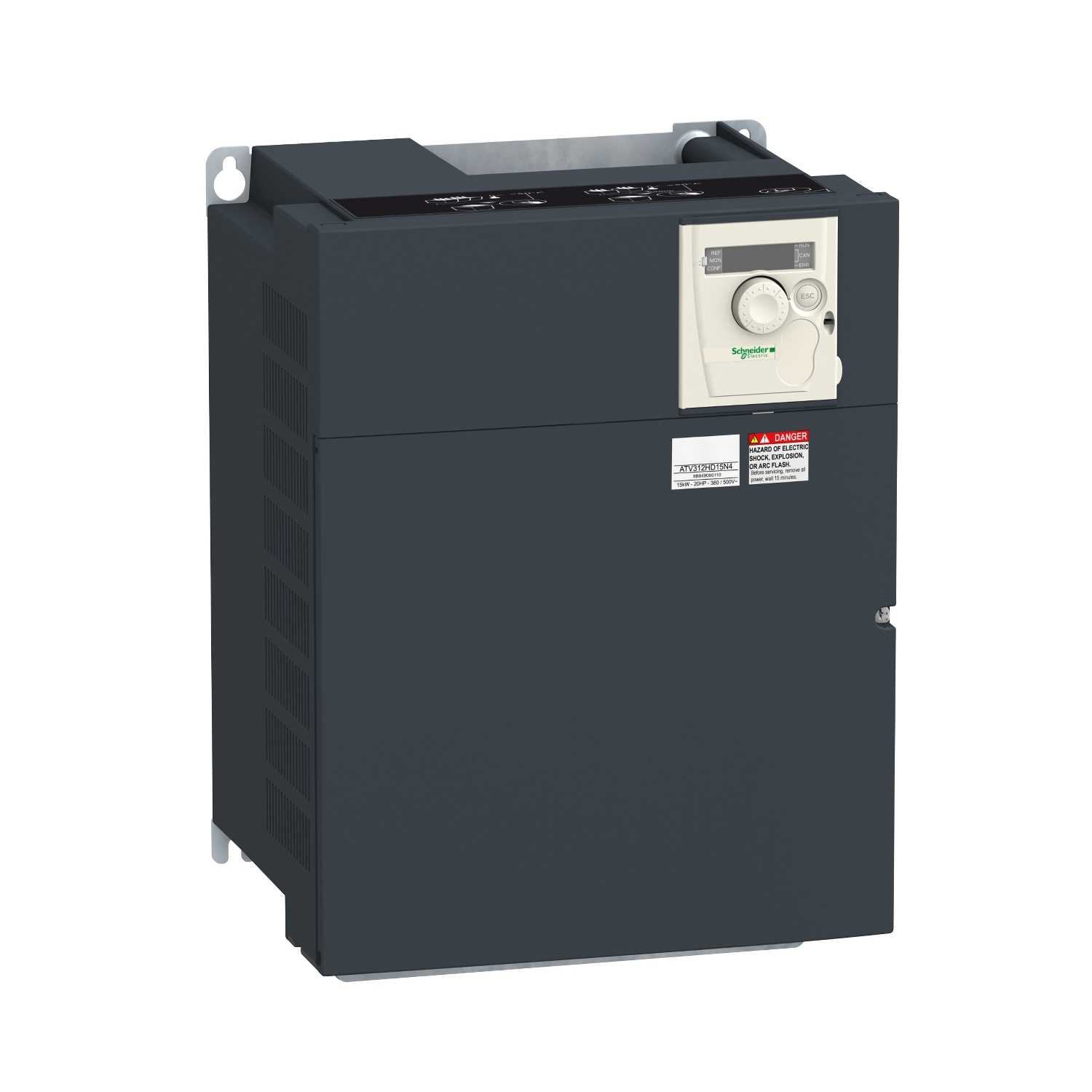 Schneider Electric Schneider Electric ATV312HD11N4 – Variable speed drive, ATV312, 11kW, 15hp, 323..550 V, 3 phase supply, 27.7A, CANopen, Modbus