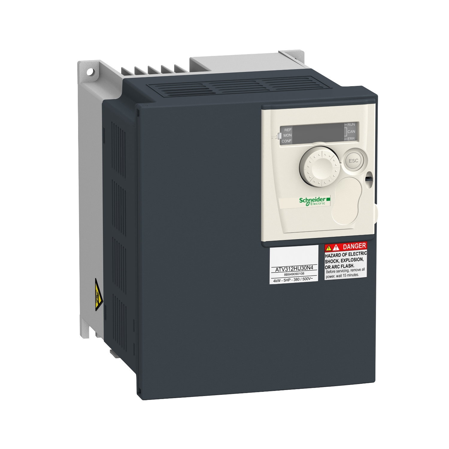 Schneider Electric Schneider Electric ATV312HU40M3 – Variable speed drive ATV312 - 4kW - 8.4kVA - 180 W - 200..240 V - 3-phase supply
