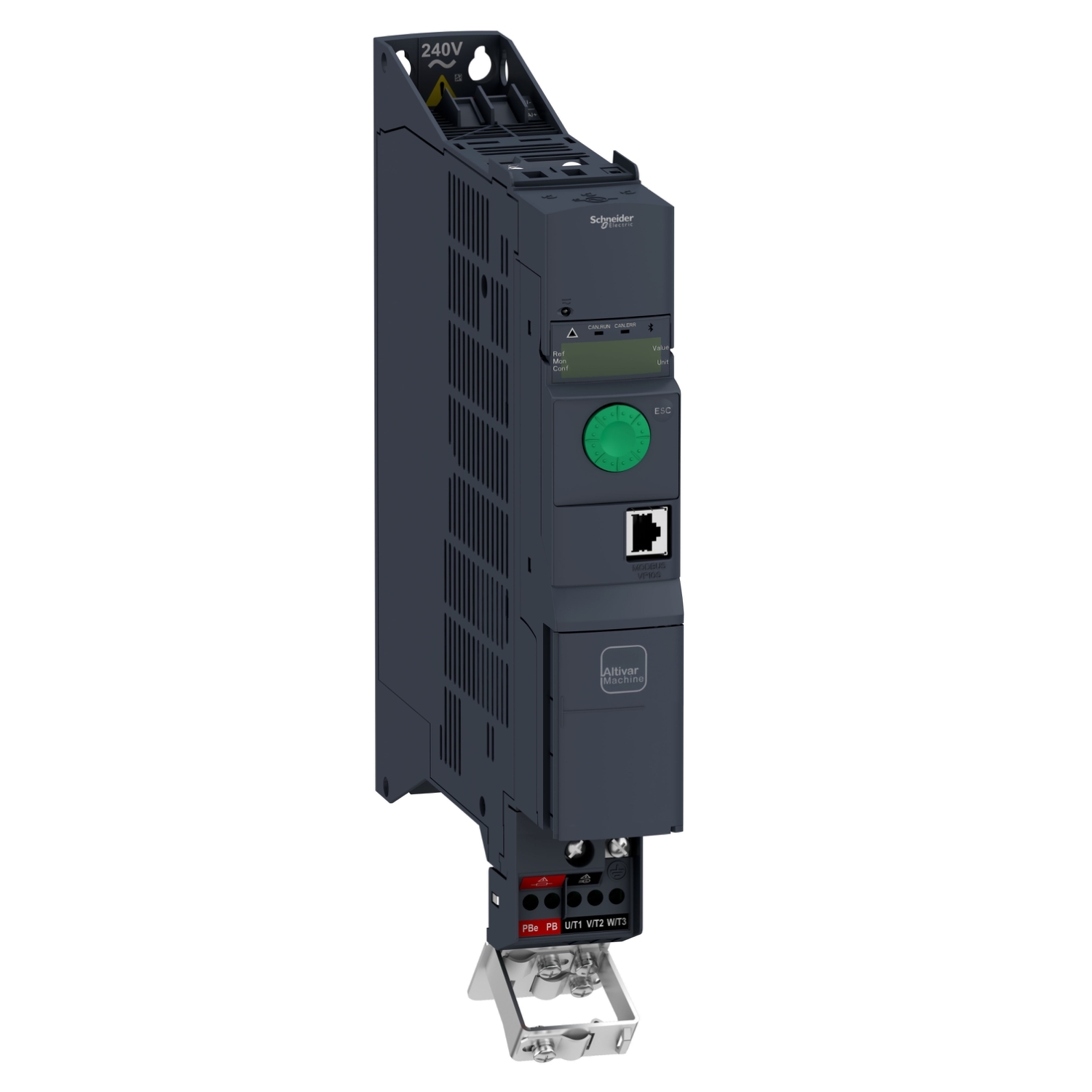 Schneider Electric Schneider Electric ATV320U04M2B – Variable speed drive, Altivar Machine ATV320, 0.37kW, 200 to 240 V, 1 phase, book