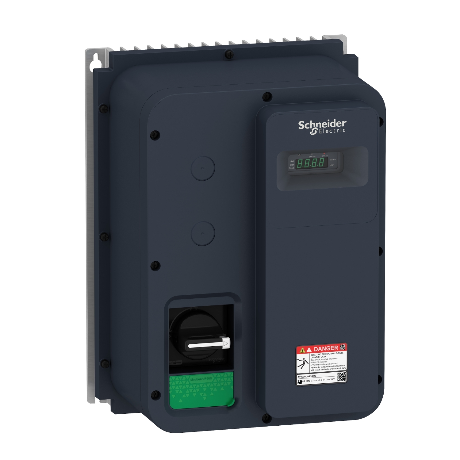 Schneider Electric Schneider Electric ATV320U04N4WS – Variable speed drive, Altivar Machine ATV320, 0.37kW, 380 to 500 V, 3 phases, enclosed, IP65