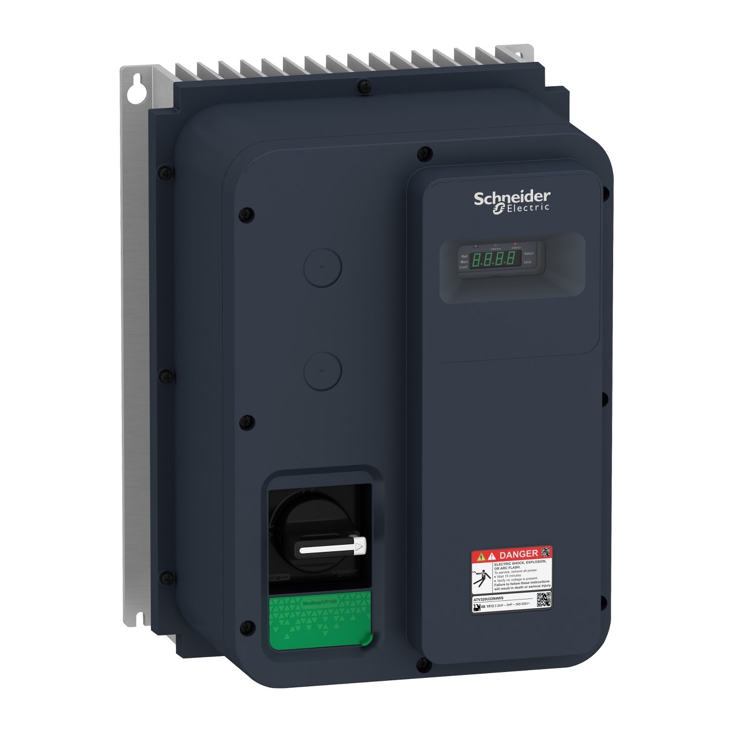 Schneider Electric Schneider Electric ATV320U11M2WS – Variable speed drive, Altivar Machine ATV320, 1.1kW, 200 to 240 V, 1 phase, enclosed, IP65
