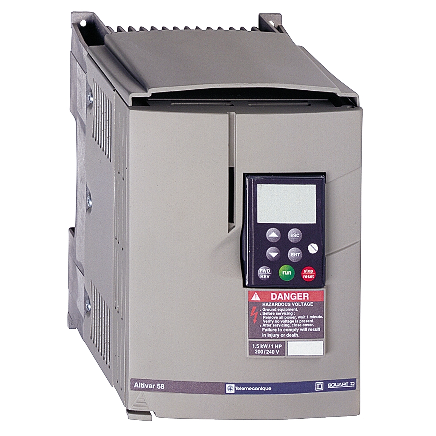 Schneider Electric Schneider Electric ATV58HU29N4 – Adjustable speed drive ATV-58H with heat sink - 1.5 kW - Class A EMC filter
