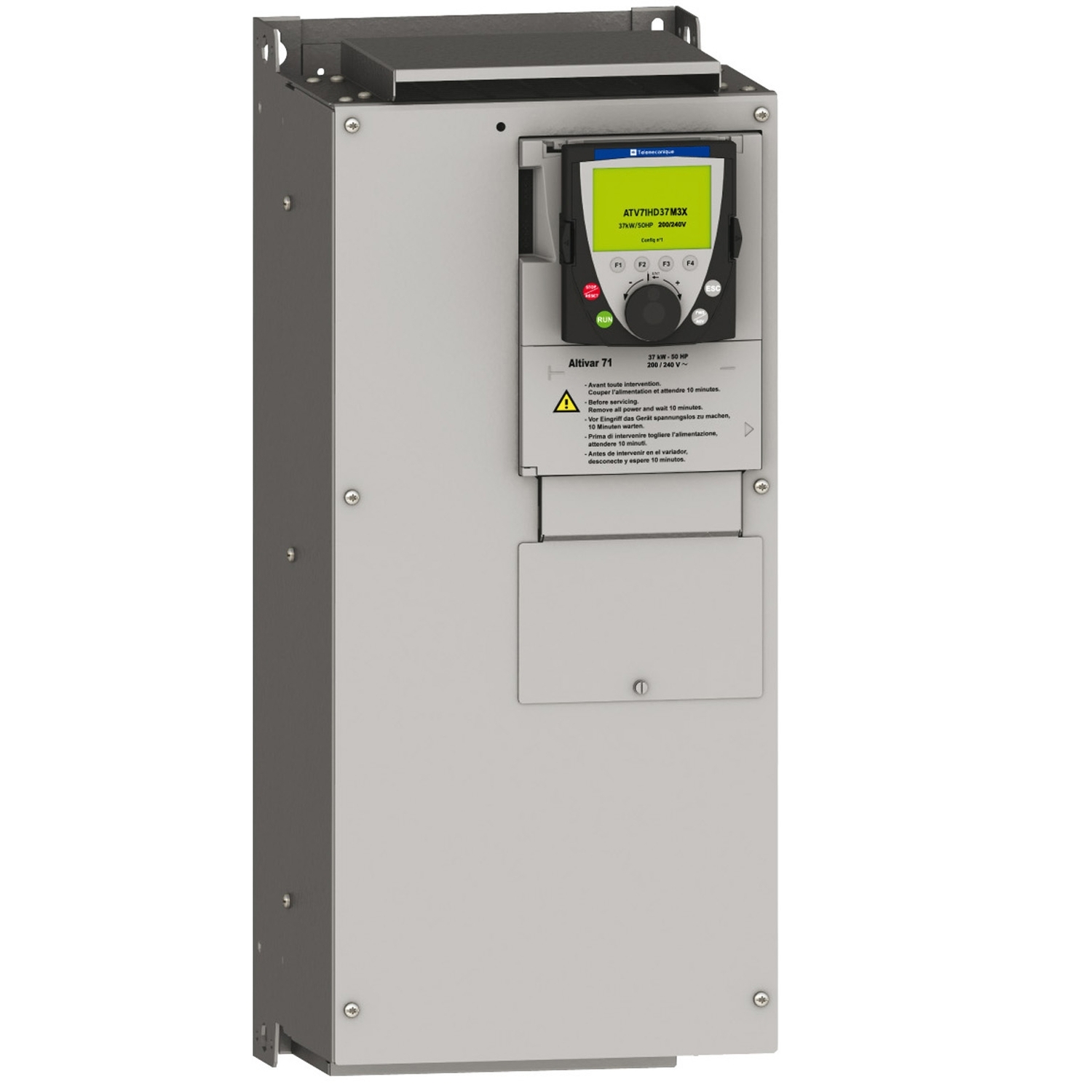 Schneider Electric Schneider Electric ATV61HD30N4Z – Variable speed drive, ATV61, 30 kW, 40HP,480 V, 3 phase supply, EMCw/o graphic terminal, Modbus, CANopen