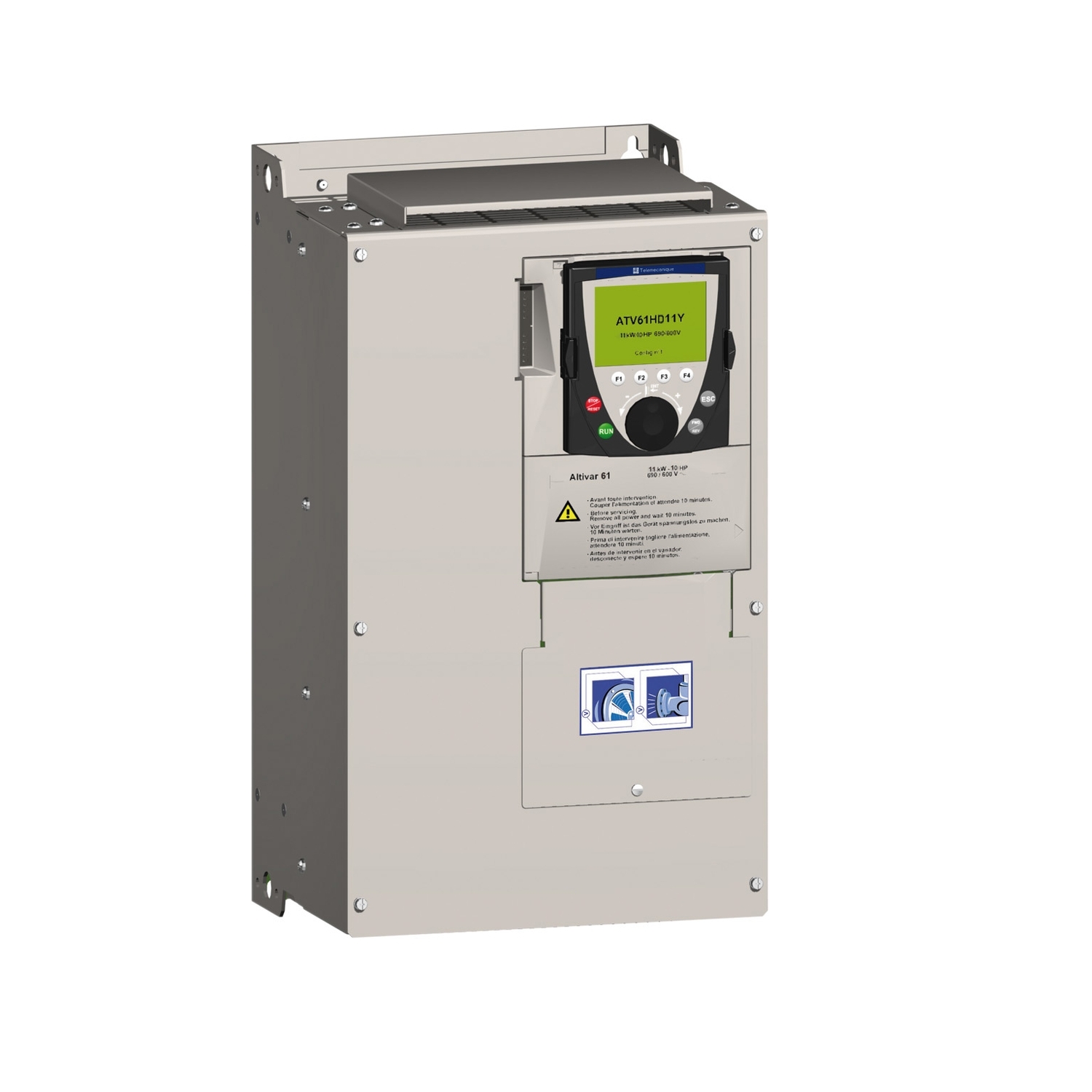 Schneider Electric Schneider Electric ATV61HD37N4Z – Variable speed drive, Altivar 61, 37kW, 50hp, 380 to 480 V, IP20