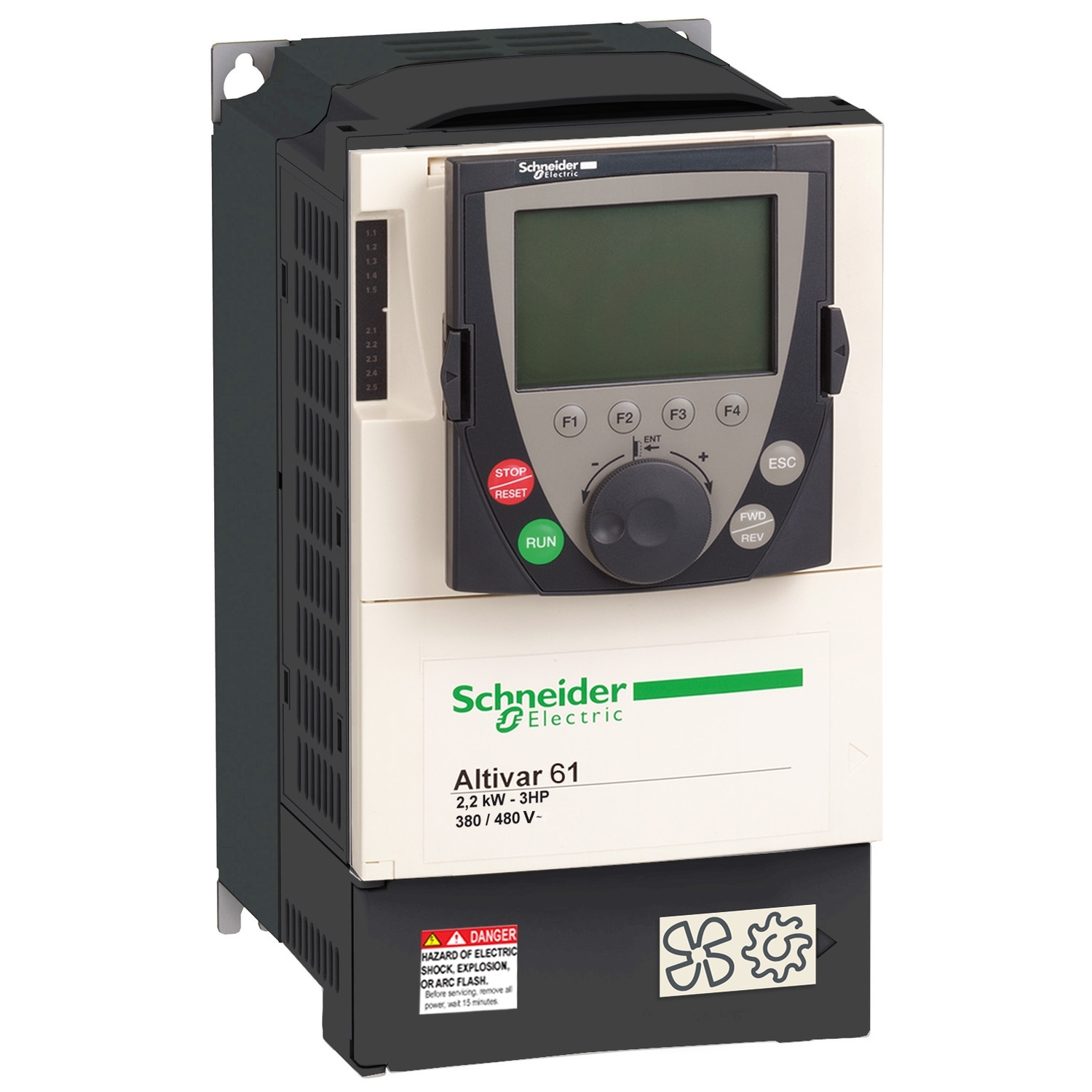 Schneider Electric Schneider Electric ATV61HU15N4 – ATV61 1,5 kW 2HP 480 V 3 phases EMC IP20 with grpah