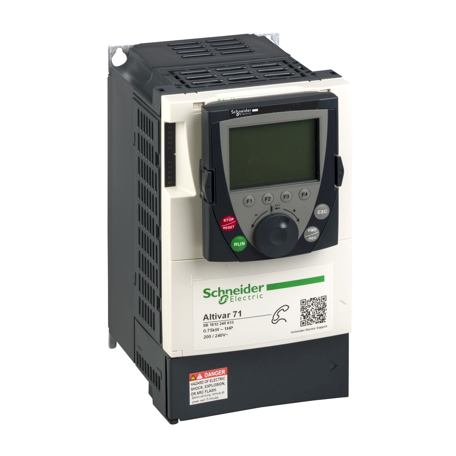 Schneider Electric Schneider Electric ATV71H075M3 – Variable speed drive ATV71 - 0.75kW-1HP - 240 V - EMC filter-graphic terminal
