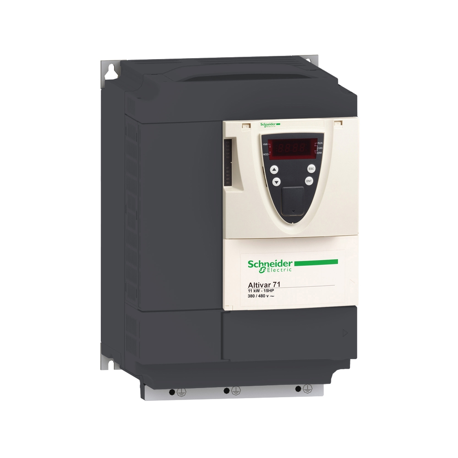 Schneider Electric Schneider Electric ATV71HD15N4Z – Variable speed drive, ATV71, 15kW, 20HP, 380 to 480 V, 60.2dB, EMC filter, without graphic terminal,CANopen, Modbus