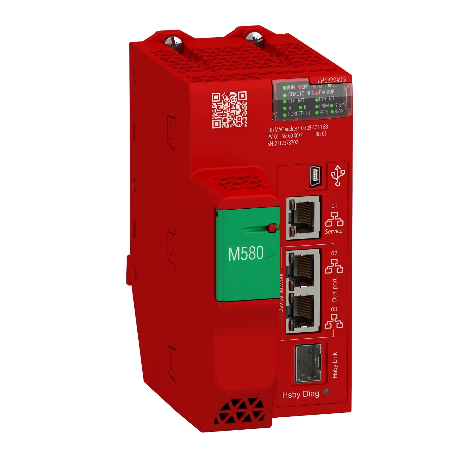 Schneider Electric Schneider Electric BMEH582040S – Redundant safety processor, Modicon M580, 8MB, 61 Ethernet devices, 8 remote IO racks