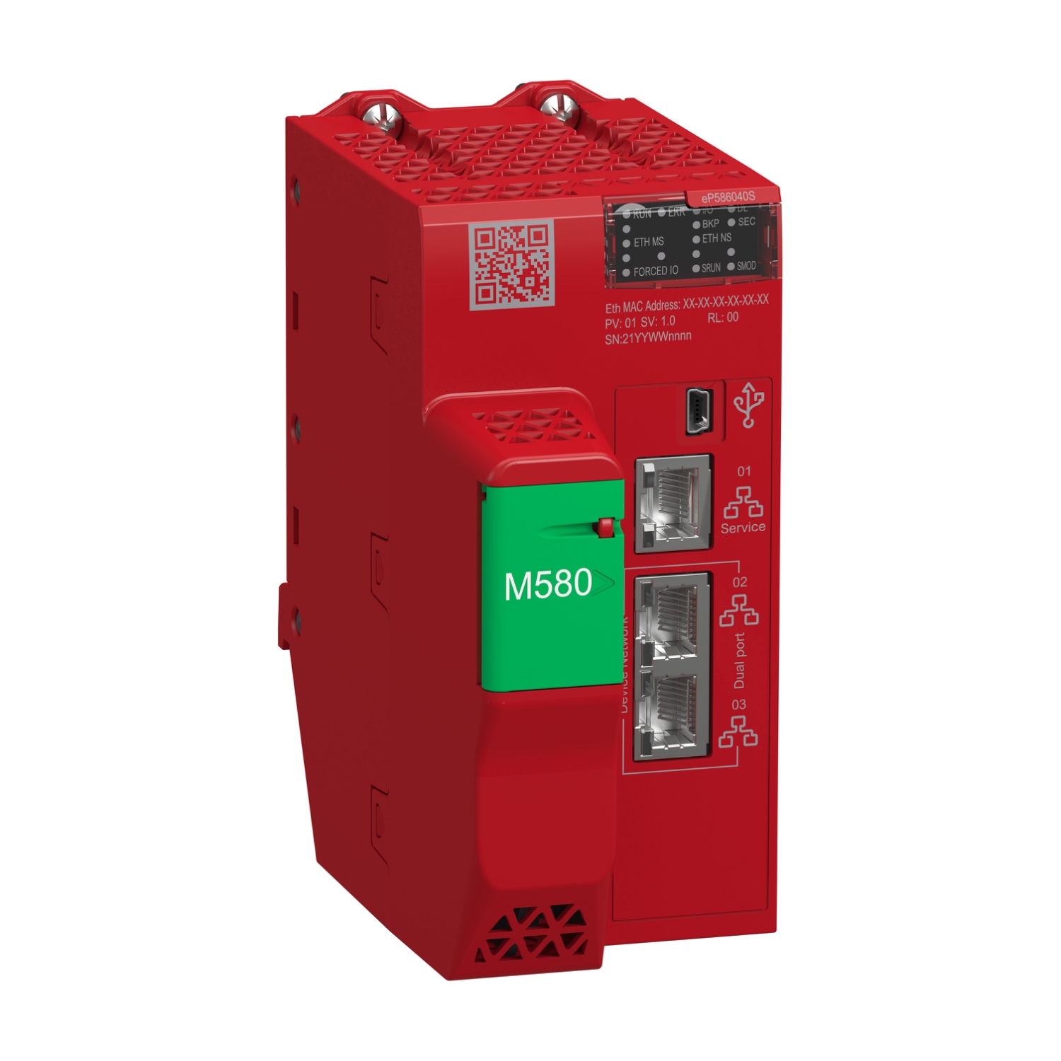 Schneider Electric Schneider Electric BMEP586040S – Standalone Safety processor, Modicon M580, 64MB, 61 Ethernet devices, 31 Remote I/O racks (X80 & Quantum), 128 CIP Safety devices