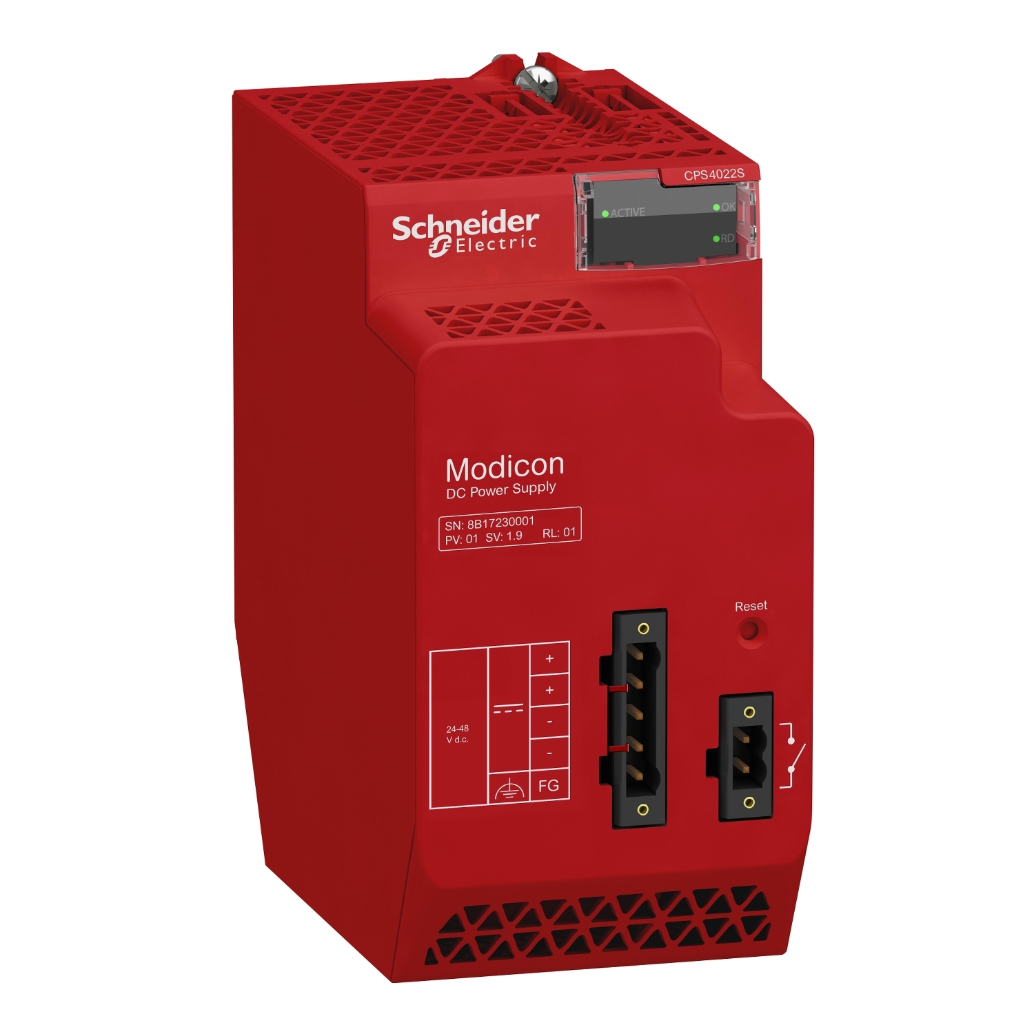 Schneider Electric Schneider Electric BMXCPS4022S – Redundant power supply module, Modicon X80, 24 to 48 V DC, safety