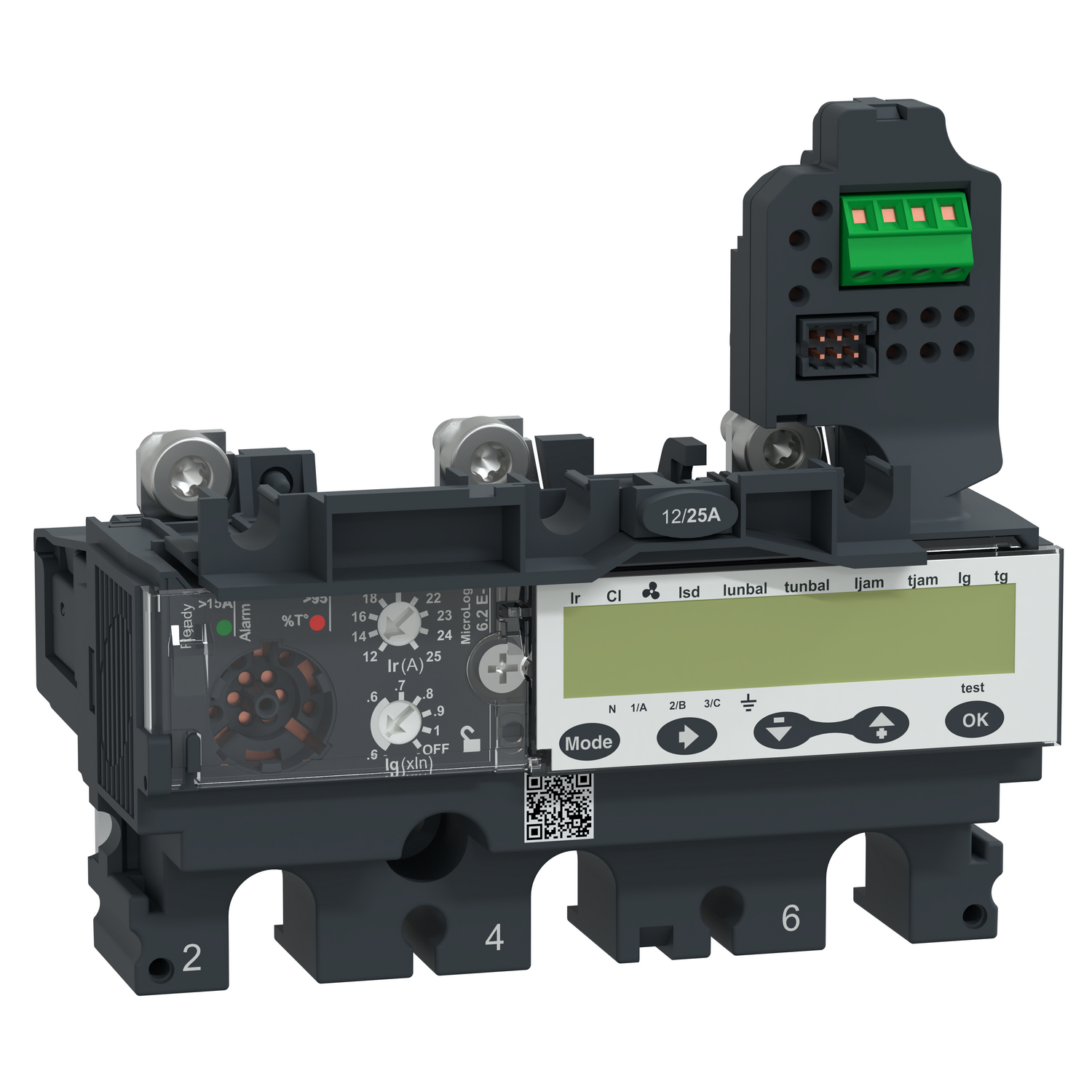Schneider Electric Schneider Electric C1036M025 – Trip unit MicroLogic 6.2EM, ComPacT NSX100-250, 3 poles, basic and ground fault protections, motor, energy meter, 25A