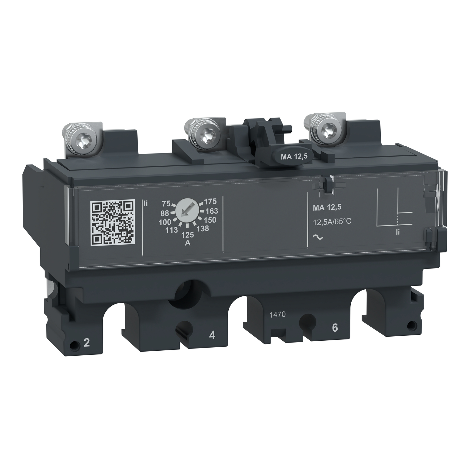 Schneider Electric Schneider Electric C103MA013 – Trip unit MA12.5, ComPacT NSX100, 3 poles, magnetic protections, motor protection, 12.5A rating