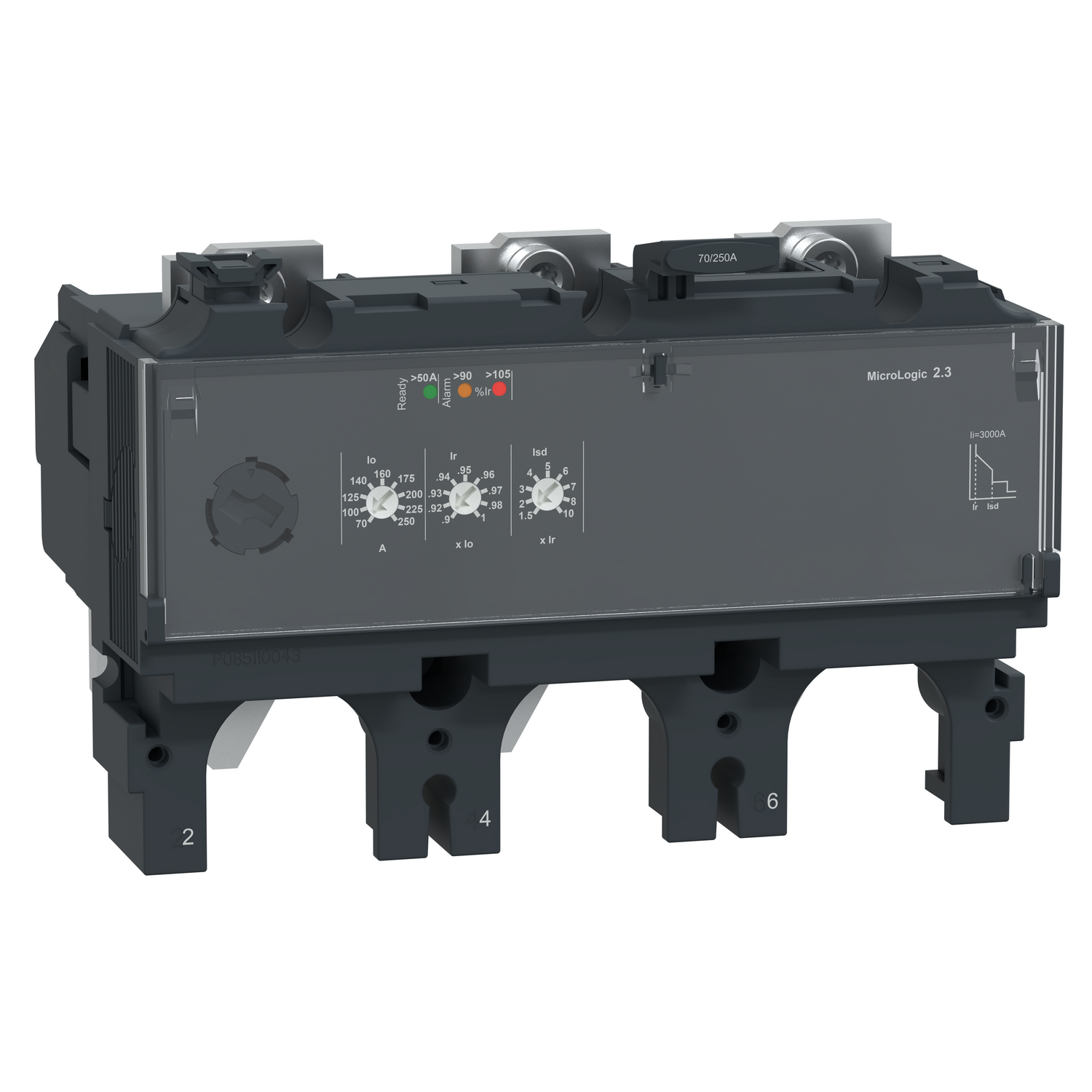 Schneider Electric Schneider Electric C4032D250 – Trip unit MicroLogic 2.3, ComPacT NSX400/630, 3 poles, electronic basic protections, 250A rating