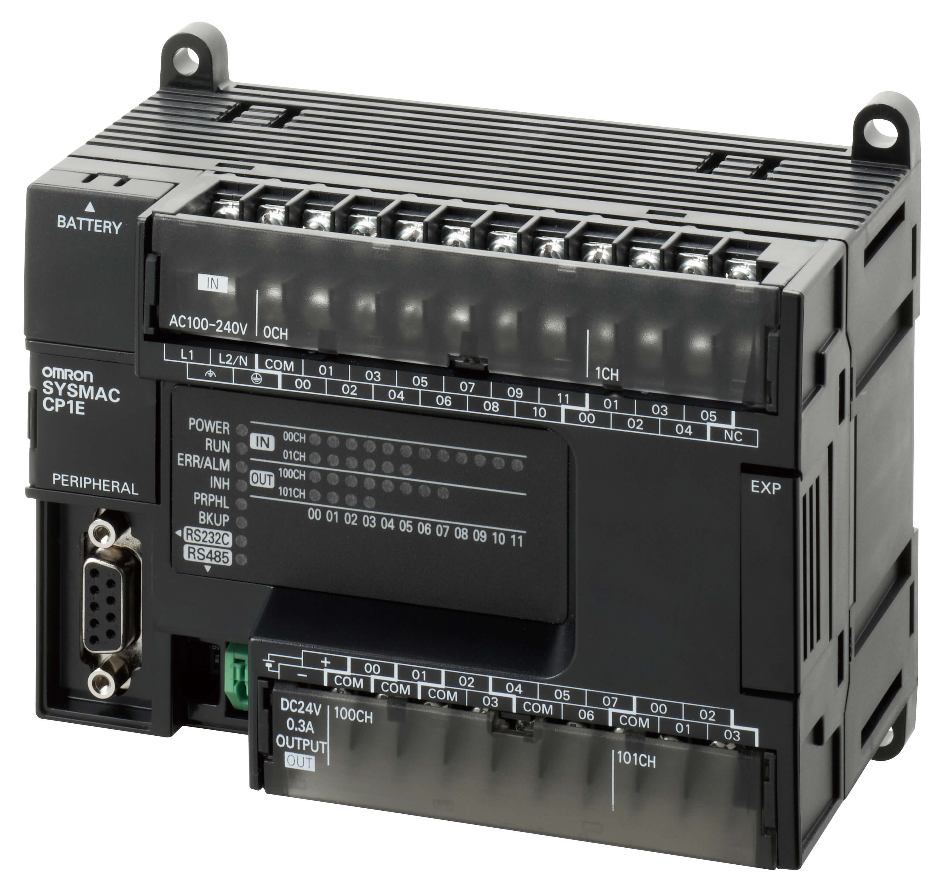 Omron Omron CP1E-N20DT1-D – Compact PLC, 20 I/O, 24 VDC, PNP transistor outputs