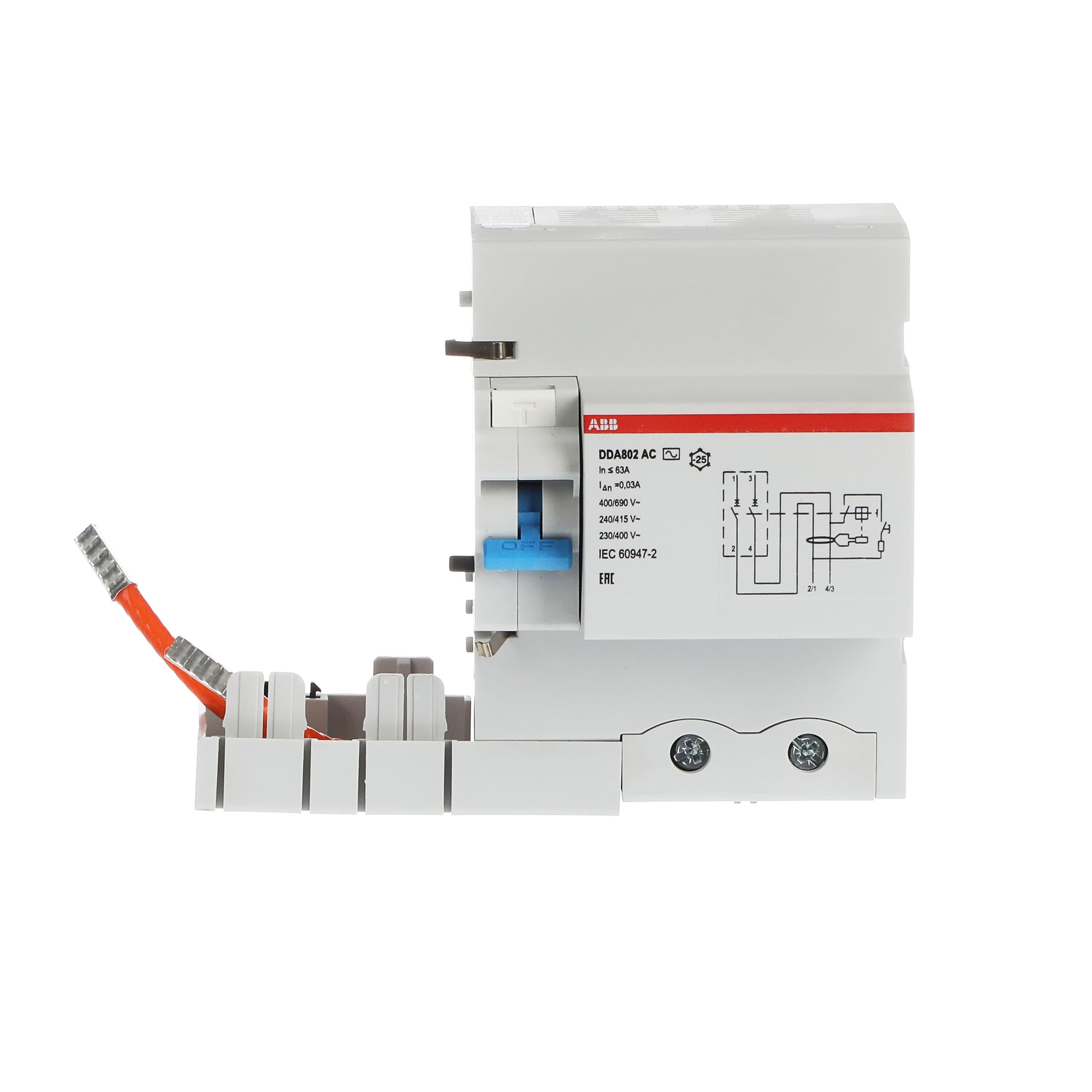 ABB ABB DDA802AC-63/0.03 Residual current circuit breaker (RCCB) module