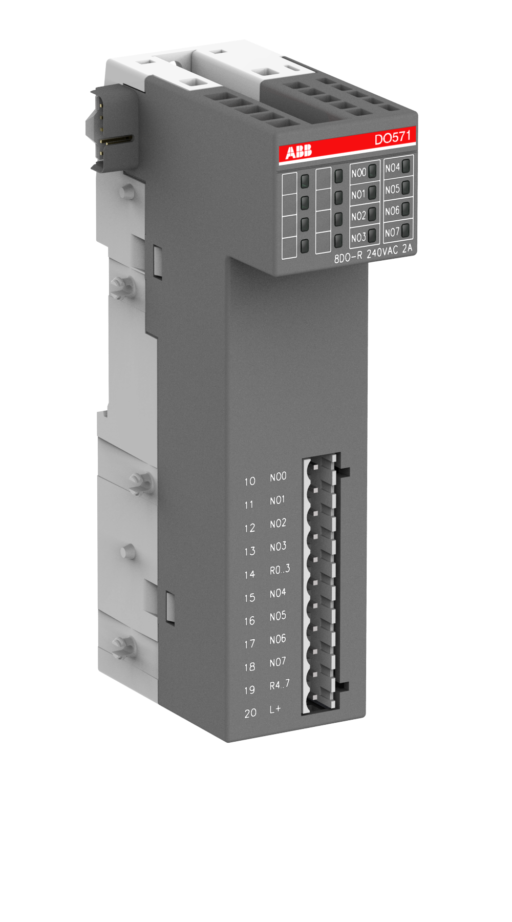 ABB ABB DO571 Digital output module. 8 DO relay: 24VDC/24VAC or 100..240VAC 2A (DO571)