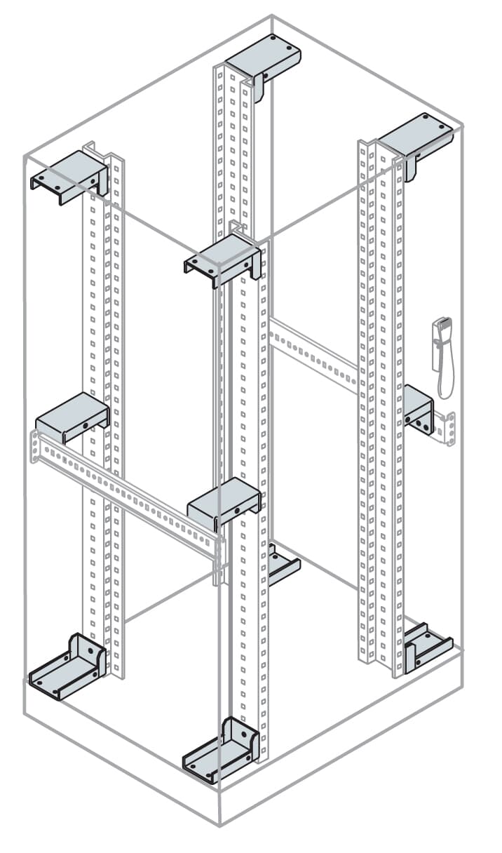 ABB ABB IS2-EB8000 4 mounting brackets rack fix l 800