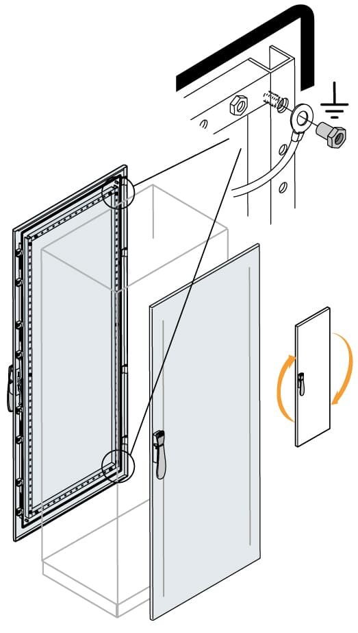 ABB ABB IS2-EC2040K Standard blind front/rear door 2000X400MM (hxw)
