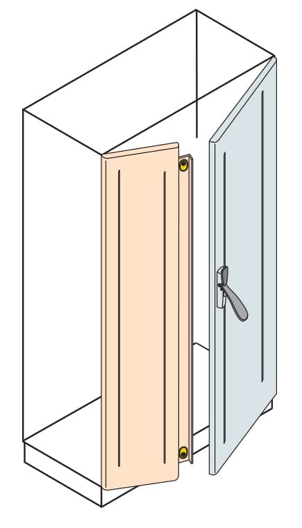 ABB ABB IS2-ED2012SK Blind door with overlaplapping closure 2000x600mm (HxW)