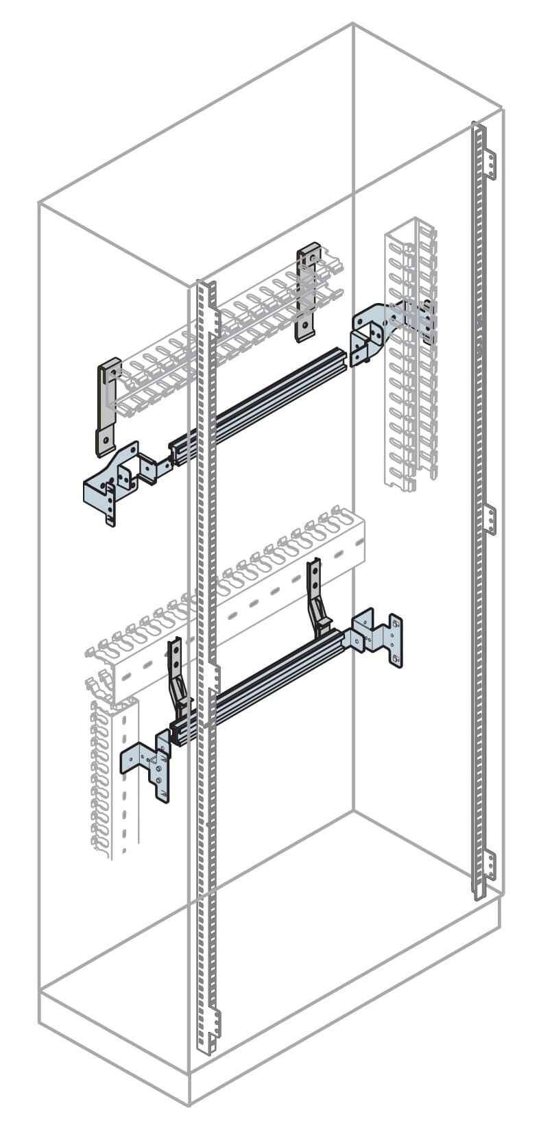 ABB ABB IS2-EH0018 Dinrail W=600MM(18 mod)kit+front support