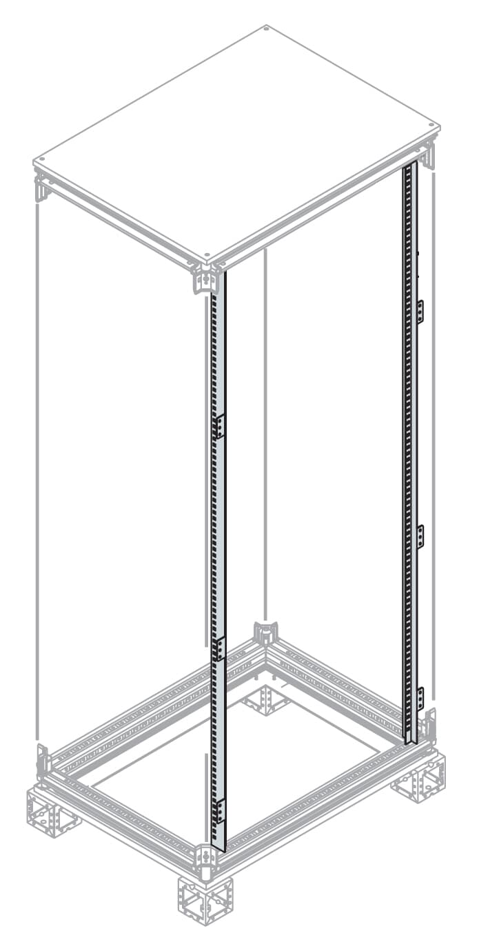 ABB ABB IS2-EH2000 N.2 uprights for panels H=2000MM