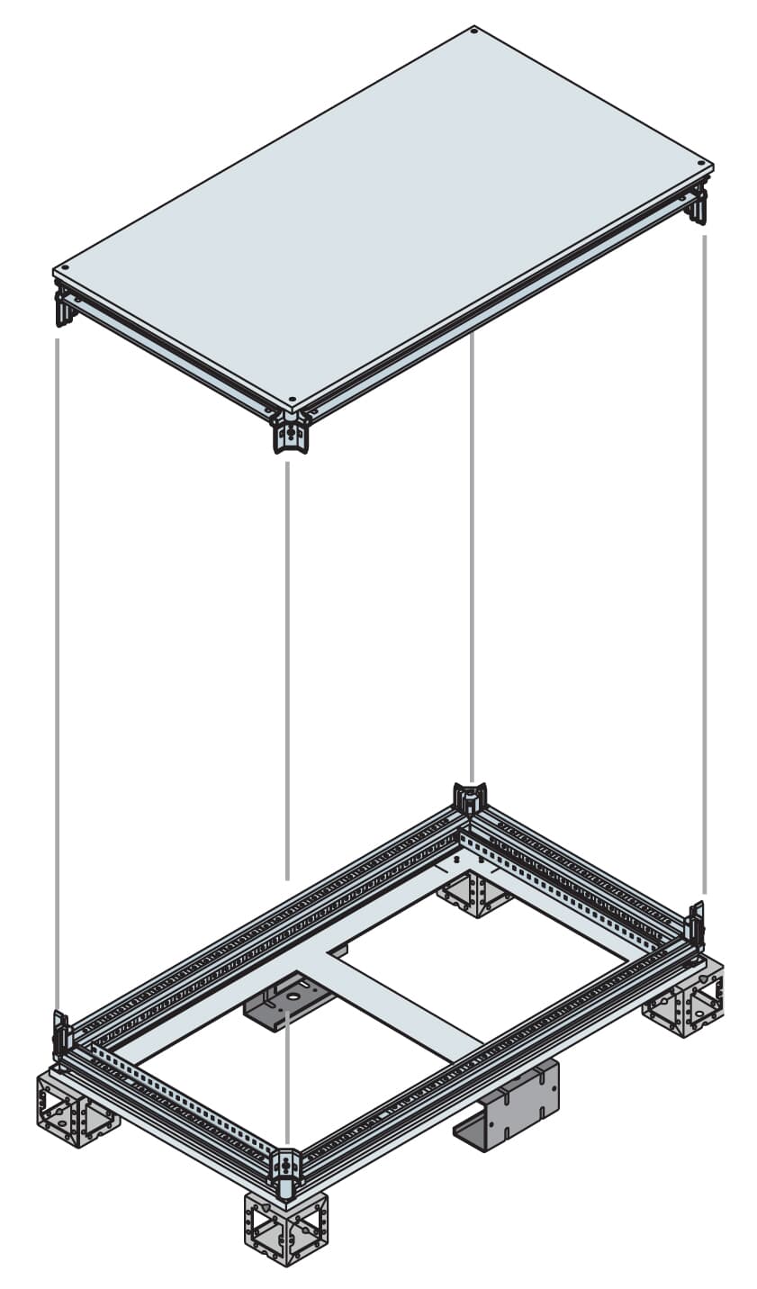 ABB ABB IS2-EK1250KN BASE/TOP 1200X500 wxd