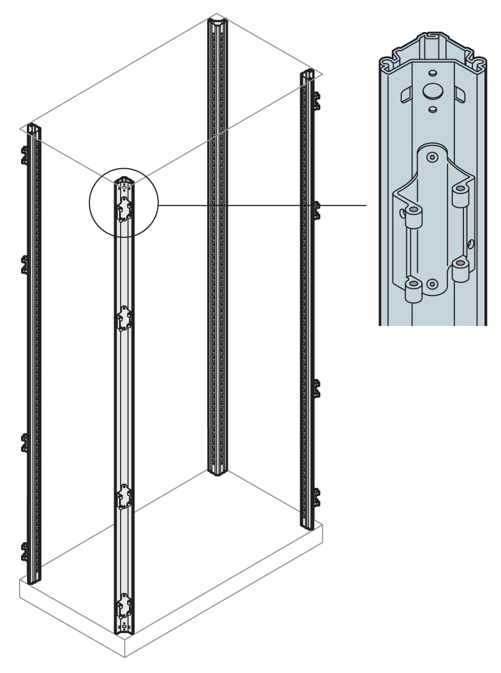 ABB ABB IS2-EM2200 N.4 standard uprights H=2200MM
