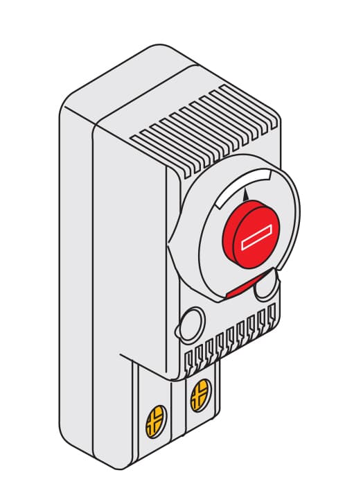 ABB ABB EN0101K THERMOST-10+80 AL.110/250V a.c.no 7035