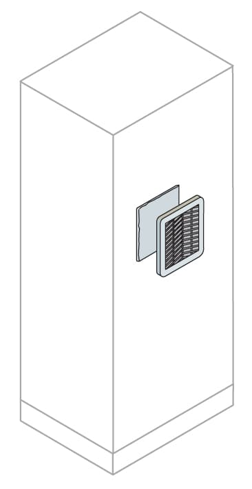 ABB ABB EN0250K Grating+air pas.filter KIT250X250MM 7035