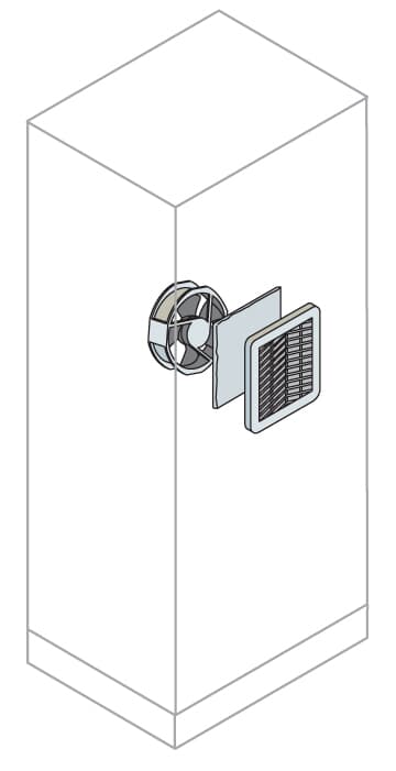 ABB ABB EN2150K Ventilat. filter 115V kit 150X150MM 7035