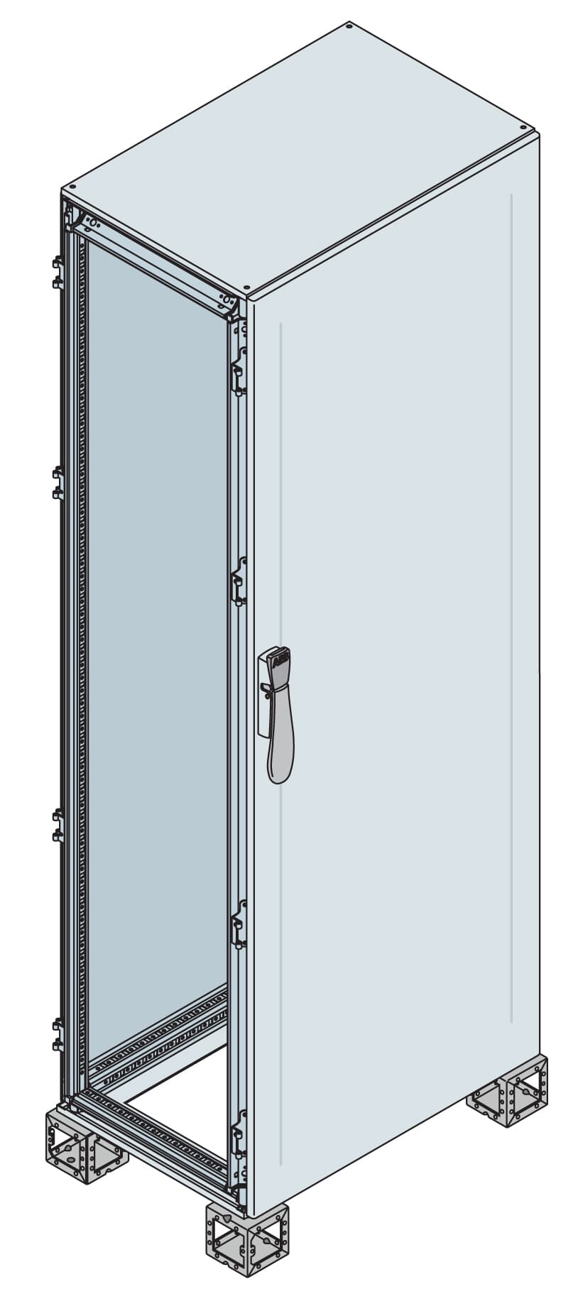 ABB ABB IS2-ES2084K Cabinet with single blind door 2000X800X400 mm