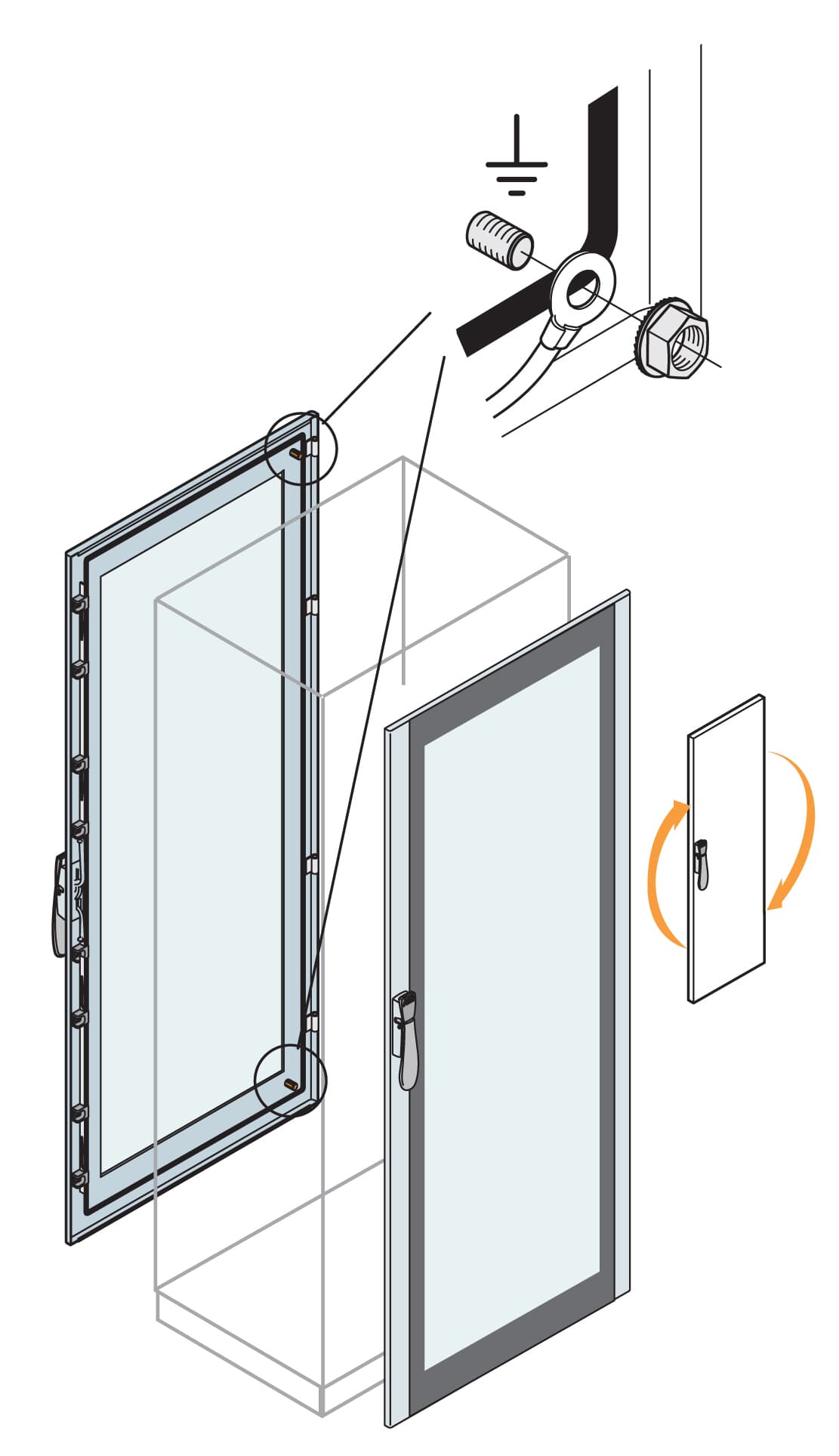 ABB ABB IS2-ET2080K Standard transparent door 2000X800MM (hxw)